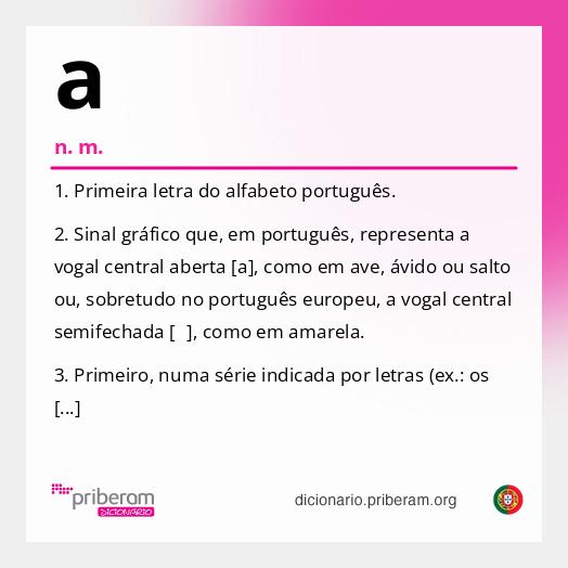 Significado de a